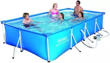 Bestway Steel Pro Frame Pool-Set 400 x 211 x 81 cm mit Filterpumpe (56424)