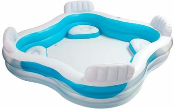 Clic-And-Get Intex Pool Family Lounge, wei&szlig;blau, 229 x 229 x 66 cm, 882 L, 0540