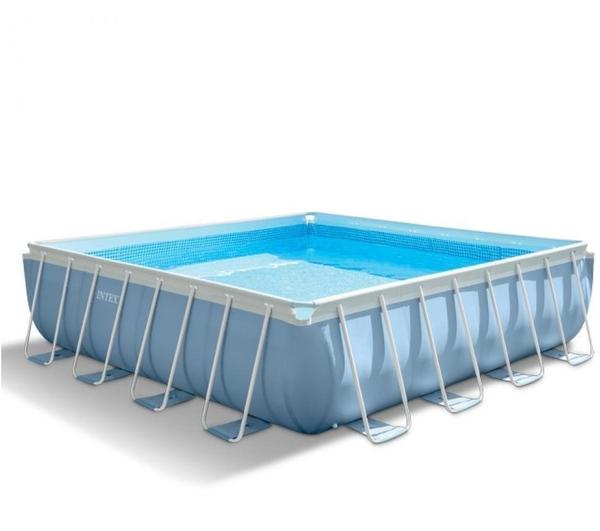 Intex Prism Quadra IV Frame Pool 427 x 427 x 107 cm mit Kartuschenfilter (28764GN)