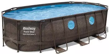 Bestway Power Steel Swim Vista Series II 549 x 274 x 122 cm mit Filterpumpe (56716-21)
