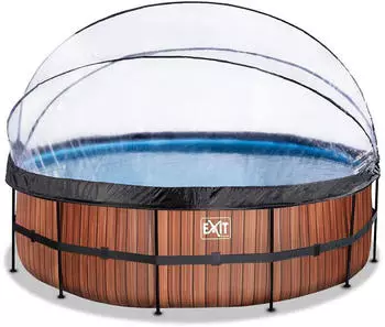 Exit Toys Premium Ø 488 x 122 cm mit Sandfilteranlage braun (30.67.16.10)