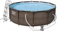 Bestway 56709, Bestway Steel Pro 56709, 9150 l, Gerahmter Pool, Braun, 39,6 kg