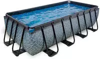 EXIT Framepool BxLxH: 200x400x100 cm, mit Filterpumpe und Sicherheitsleiter