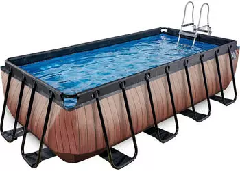 Exit Toys Wood Pool 400 x 200cm braun (30.17.42.10)