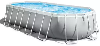 Intex Prism Frame Oval Pool 610 x 305 x 122 cm (26798GN)
