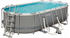 Bestway Power Steel Frame Pool Komplett-Set 549 x 274 x 122 cm mit Filterpumpe (56710)