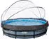 mit Abdeckung: Exit Toys Rahmenpool Ø 360 x 76 cm (30.32.12)
