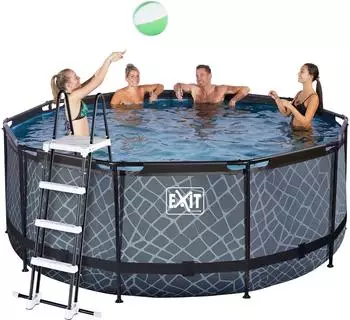 Exit Toys Rahmenpool Ø 360 x 122 cm grau (30.27.12.00)