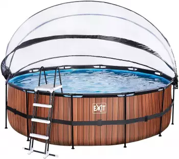 Exit Toys Rahmenpool mit Sandfilteranlage und Sonnendach Ø 450 x 122 cm (30.47.15)