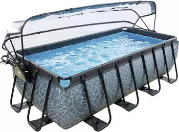 Exit Toys Premium 400 x 200 x 100 cm mit Sandfilteranlage grau (30.57.42.00)