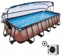 EXIT Framepool "inkl. multifunktionaler Abdeckung & W&auml;rmepumpe" 250x540x122...