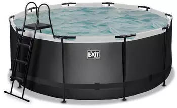 Exit Toys Rahmenpool Ø 360 x 122 cm schwarz (30.27.12.20)
