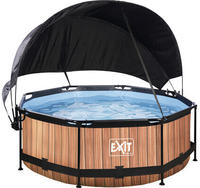 EXIT Framepool "inkl. Sonnensegel" &Oslash;xH: 244x76 cm, mit Kartuschenfilterpumpe und