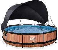 EXIT Framepool "inkl. Sonnensegel" &Oslash;xH: 360x76 cm, mit Kartuschen-Filterpumpe &