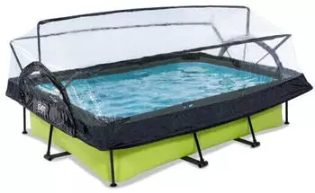 Exit Toys Rahmenpool mit Sonnendach 300 x 200 x 65 cm grün (30.20.32.40)