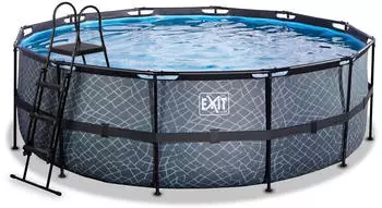 Exit Toys Rahmenpool &oslash; 427 x 122 cm Stone grau (30.22.14.00)
