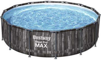 Bestway Steel Pro Max Frame Pool Komplett-Set rund Ø 427 x 107 cm (5614Z-21)