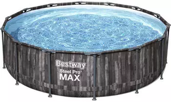 Bestway Steel Pro Max Frame Pool Komplett-Set rund &Oslash; 427 x 107 cm (5614Z-21)