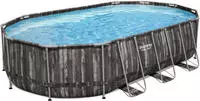 Bestway Power Steel Swimmingpool-Set Oval 488x305x107 cm