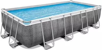 Bestway Frame Pool Set &Oslash; 488 x 244 Rattan (56996-GSX21)