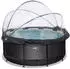 Black (30.67.12.20): Exit Toys Rahmenpool mit Wärmepumpe Ø 360 x 122cm (30.67.12)