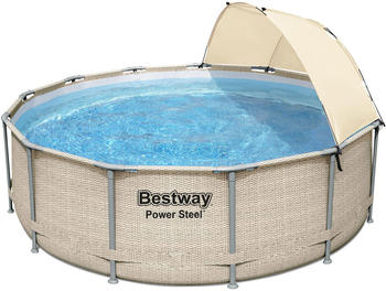 Bestway Power Steel Pool-Set Ø 396 x 107 cm mit Filterpumpe (5614V)