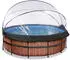 braun (30.47.14.10): Exit Toys Rahmenpool Ø 427 x 122 cm mit Sandfilteranlage