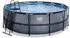 grau (30.27.14.00): Exit Toys Rahmenpool Premium Ø 427 x 122 cm mit Sandfilteranlage (30.27.14)