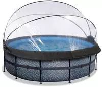 EXIT Framepool "inkl. multifunktionaler Poolabdeckung & W&auml;rmepumpe" &Oslash;xH:...