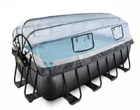 EXIT Framepool "inkl. multifunktionaler Poolabdeckung" BxLxH: 200x400x122 cm,...
