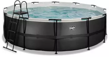 Exit Toys Rahmenpool &Oslash; 450 x 122 cm mit Sandfilteranlage schwarz (30.27.15.20)