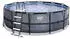 grau (30.27.15.00): Exit Toys Rahmenpool Ø 450 x 122 cm mit Sandfilteranlage (30.27.15)