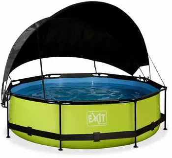 Exit Toys Rahmenpool mit Kartuschenfilteranlage &Oslash; 300 x 76 cm gr&uuml;n (30.35.10.40)