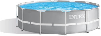 Intex Prism Frame Pool 427 x 107 cm mit Strandball und Luftmatratze (26720)
