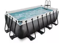 EXIT Framepool BxLxH: 200x400x122 cm, mit Sandfilteranlage und Leiter