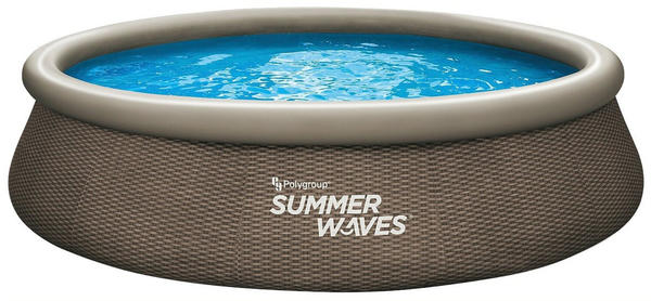 Summer Waves Quick Pool Ø 396 x 84 cm (01333A) braun