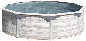Gre Stahlwandpool-Set &Oslash; 370 x 122 cm wei&szlig; (KIT350N)