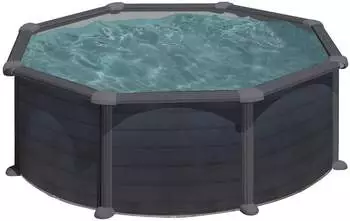 Gre Graphite Ø 350 x 132 cm (7-tlg.) – Gre Graphite Ø 350 x 132 cm (7-tlg.) – Der perfekte Pool für Ihren Garten
