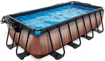 Exit Toys Wood Pool 400 x 200cm braun (30.37.42.10)