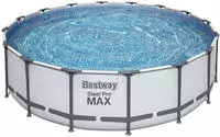 Bestway 5612Z_22, Bestway Steel Pro MAX Frame Pool Komplett-Set mit Filterpumpe...