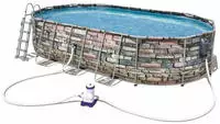 Bestway Pool-Set Power Steel Comfort Jet Series Oval 610x366x122 cm