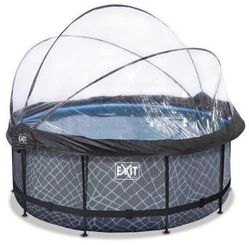 Dutch Toys Group B.V. Exit Toys Rahmenpool mit Kartuschenfilter + Sonnendach 360cm (30.42.12.00)