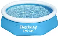 Bestway Fast Set Aufblasbarer Swimmingpool Rund 244x61 cm