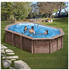 Gre Pool Sunbay Oval Macadamia 632 x 335 cm