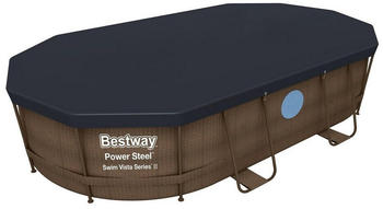Bestway Power Steel Swim Vista - Frame Pool Komplett-Set 427 x 250 x 100 cm (38376)