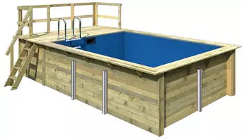 Karibu Pool Gr.2 350 x 440 x 124 cm (23639)