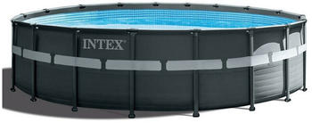 Intex Ultra XTR FramePool-Set 549x132cm + aufblasbare Schwimmtiere (26330GN)