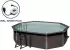 Gre Composite Pool oval 524x386x124cm grau