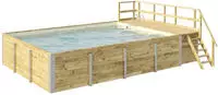 weka Rechteckpool "595 Gr. 2 mit Sonnendeck und Technikraum" BxLxH: 416x644x116 cm,