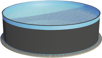 Hornbach Aufstellpool &Oslash;450x120cm inkl. Sandfilteranlage, Leiter, Skimmer und Schlauchset anthrazit